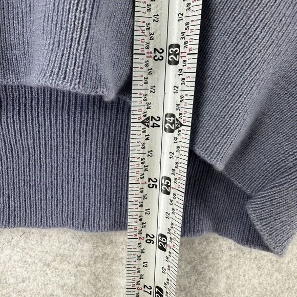 Loro Piana 100% Baby Cashmere Sweater Mens‎ 50IT MED Long Sleeve V Neck Purple - Picture 11 of 14